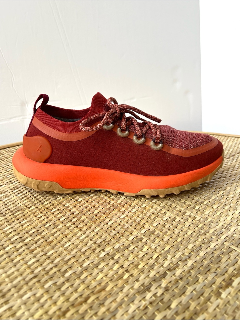 vibrant Allbirds Trail Runner SWT sneakers Diablo red orange Ripstop mens 8.5
